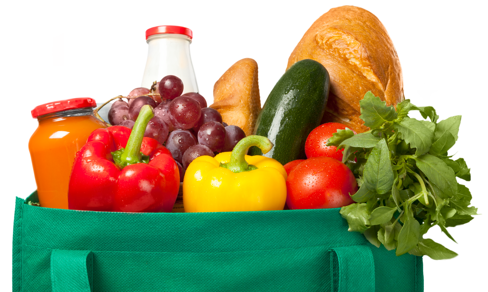 Reusable Shopping Bag Full of Groceries